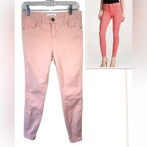 Habitual Grace hi rise jeans skinny, dusty rose/light pink; Sz 28